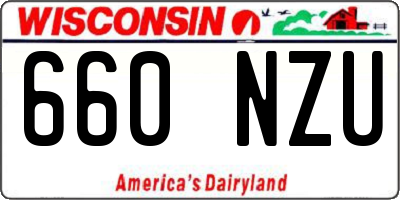 WI license plate 660NZU