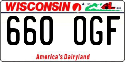 WI license plate 660OGF