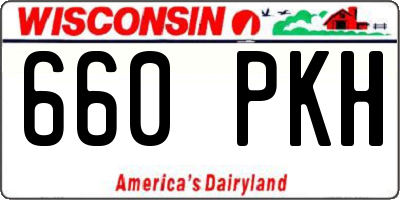 WI license plate 660PKH