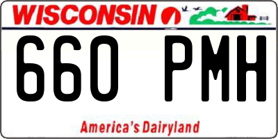 WI license plate 660PMH