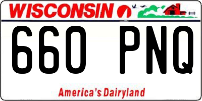 WI license plate 660PNQ