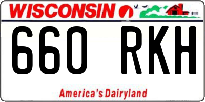 WI license plate 660RKH
