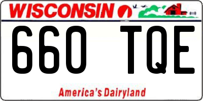 WI license plate 660TQE