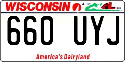 WI license plate 660UYJ