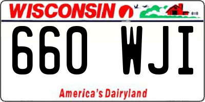 WI license plate 660WJI