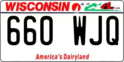 WI license plate 660WJQ