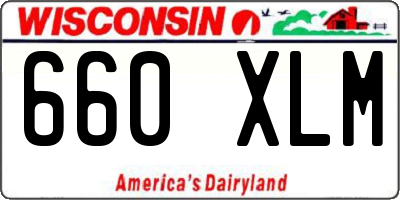 WI license plate 660XLM
