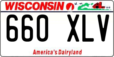 WI license plate 660XLV