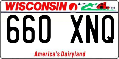 WI license plate 660XNQ
