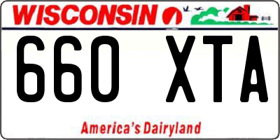 WI license plate 660XTA