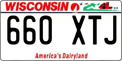 WI license plate 660XTJ