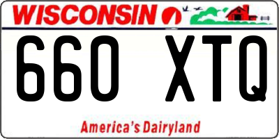 WI license plate 660XTQ