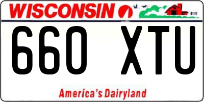 WI license plate 660XTU