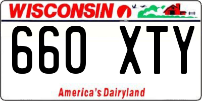 WI license plate 660XTY