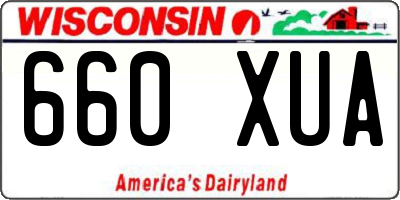 WI license plate 660XUA