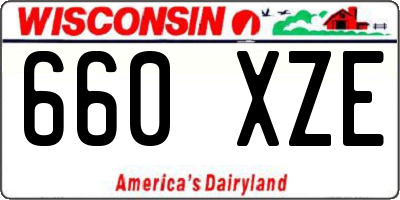 WI license plate 660XZE