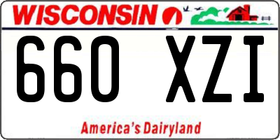 WI license plate 660XZI