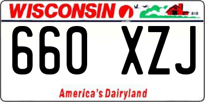 WI license plate 660XZJ