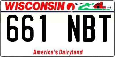 WI license plate 661NBT