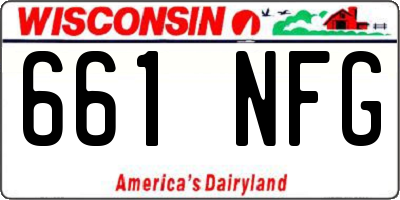 WI license plate 661NFG