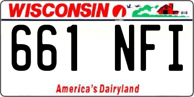 WI license plate 661NFI