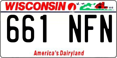 WI license plate 661NFN