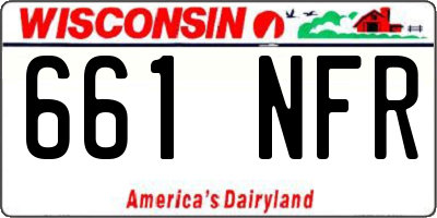 WI license plate 661NFR