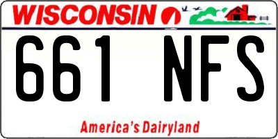 WI license plate 661NFS