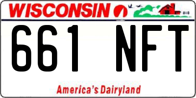 WI license plate 661NFT