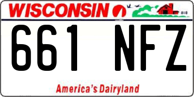 WI license plate 661NFZ
