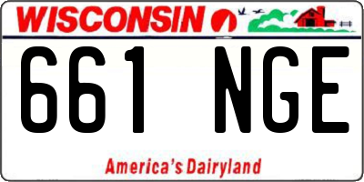 WI license plate 661NGE