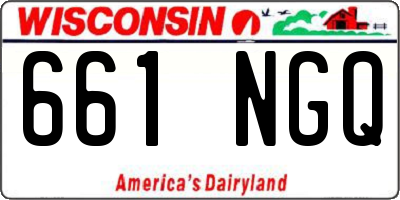 WI license plate 661NGQ