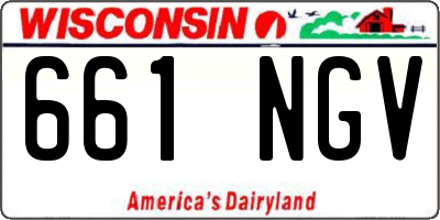 WI license plate 661NGV