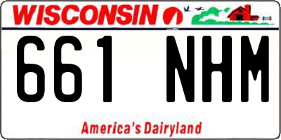 WI license plate 661NHM