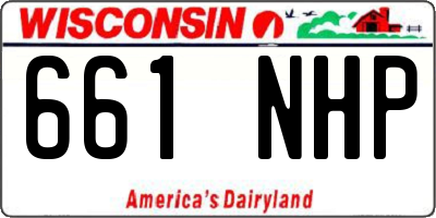 WI license plate 661NHP