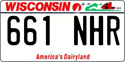 WI license plate 661NHR