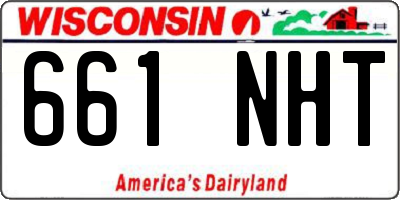 WI license plate 661NHT