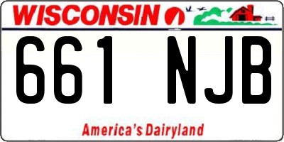 WI license plate 661NJB