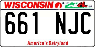 WI license plate 661NJC