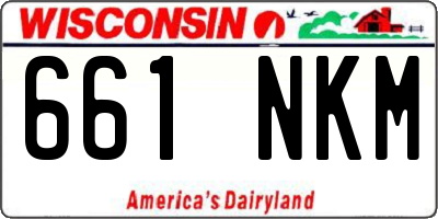 WI license plate 661NKM