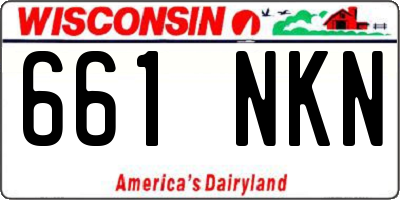 WI license plate 661NKN