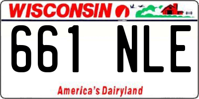 WI license plate 661NLE