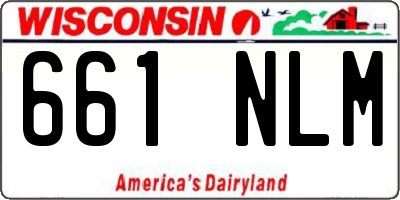 WI license plate 661NLM