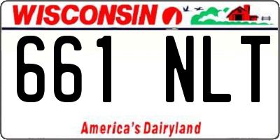 WI license plate 661NLT