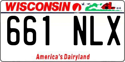 WI license plate 661NLX