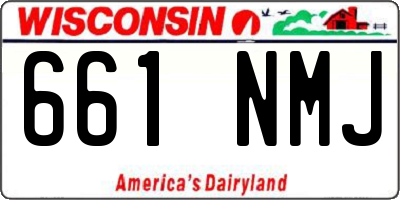 WI license plate 661NMJ