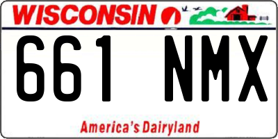 WI license plate 661NMX