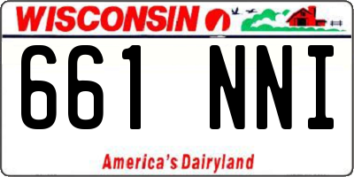 WI license plate 661NNI