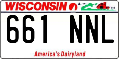 WI license plate 661NNL
