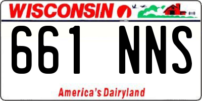 WI license plate 661NNS